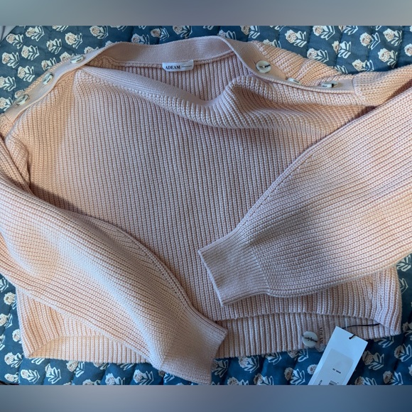 NWT ADEAM Sailing Sweater ⛵🍑 Peach | Medium | Limited Collaboration - Picture 7 of 8